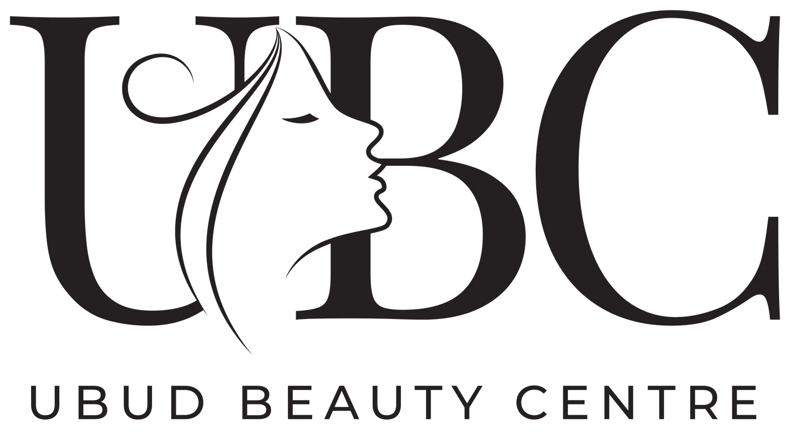 Ubud Beauty Centre Logo Black PNG
