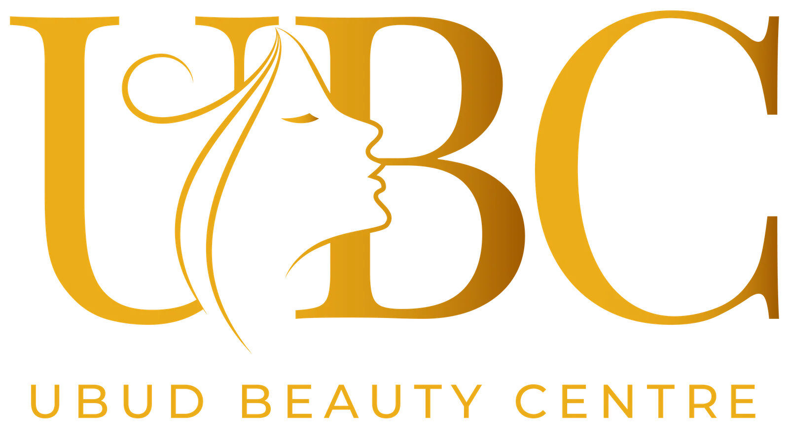 Ubud Beauty Centre Logo Gold PNG